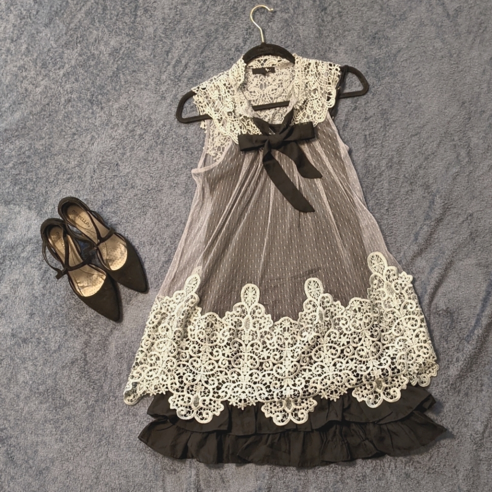 Little Black Lace dress Small